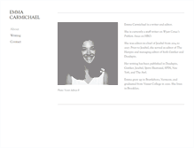 Tablet Screenshot of emmacarmichael.com